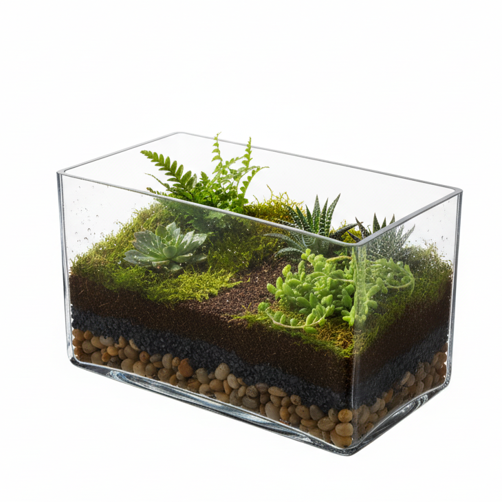 Aeloria Rectangular Glass Vase