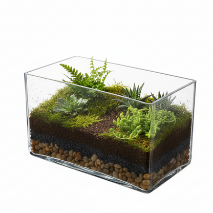 Aeloria Rectangular Glass Vase