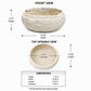 Rora Textured Ceramic Bowl Planter