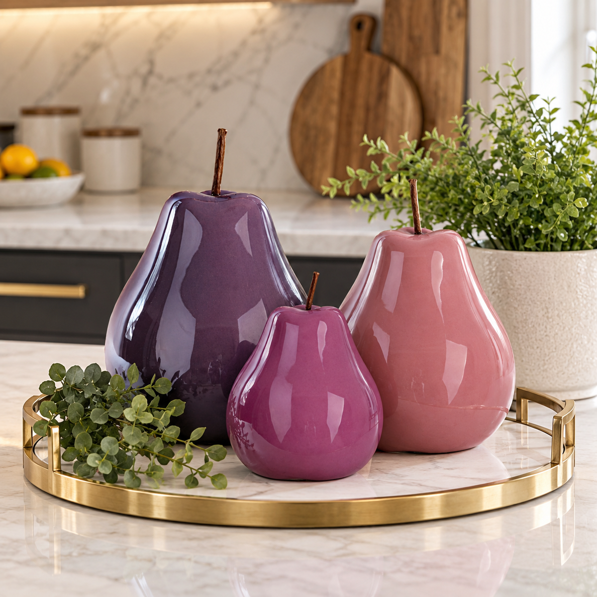 Rosie Ceramic Pear Decor