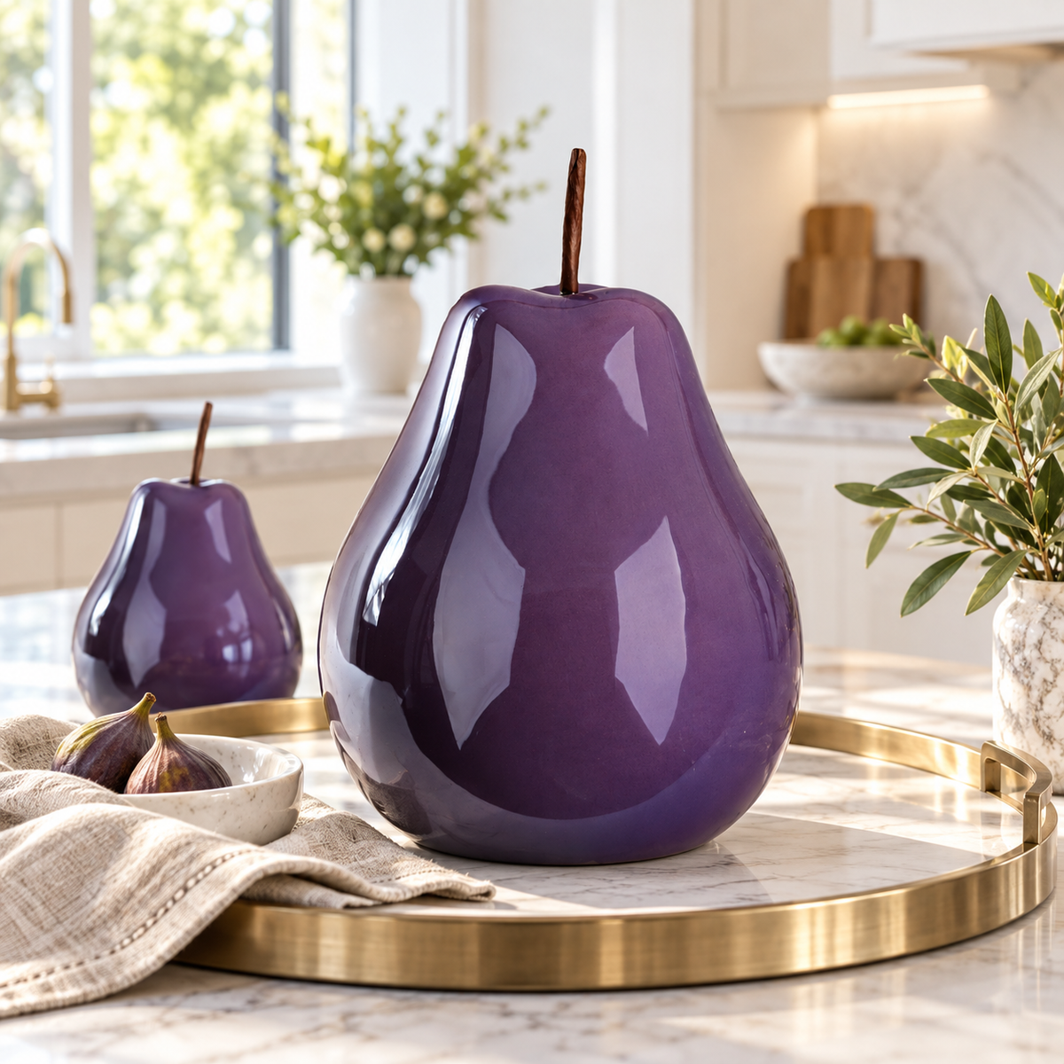 Rosie Ceramic Pear Decor