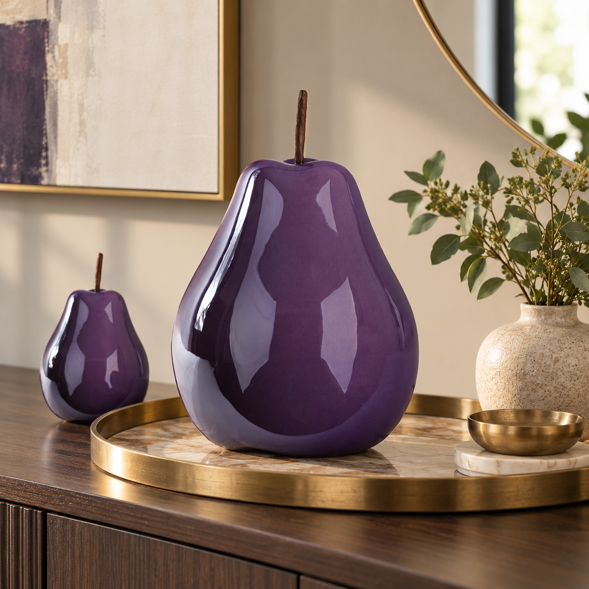 Rosie Ceramic Pear Decor
