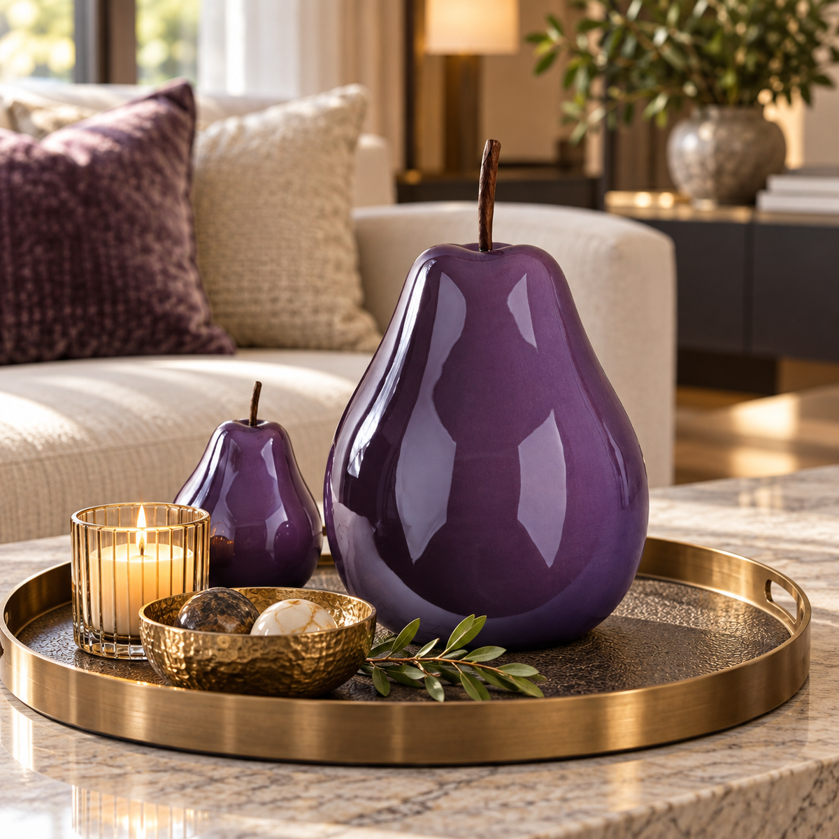 Rosie Ceramic Pear Decor