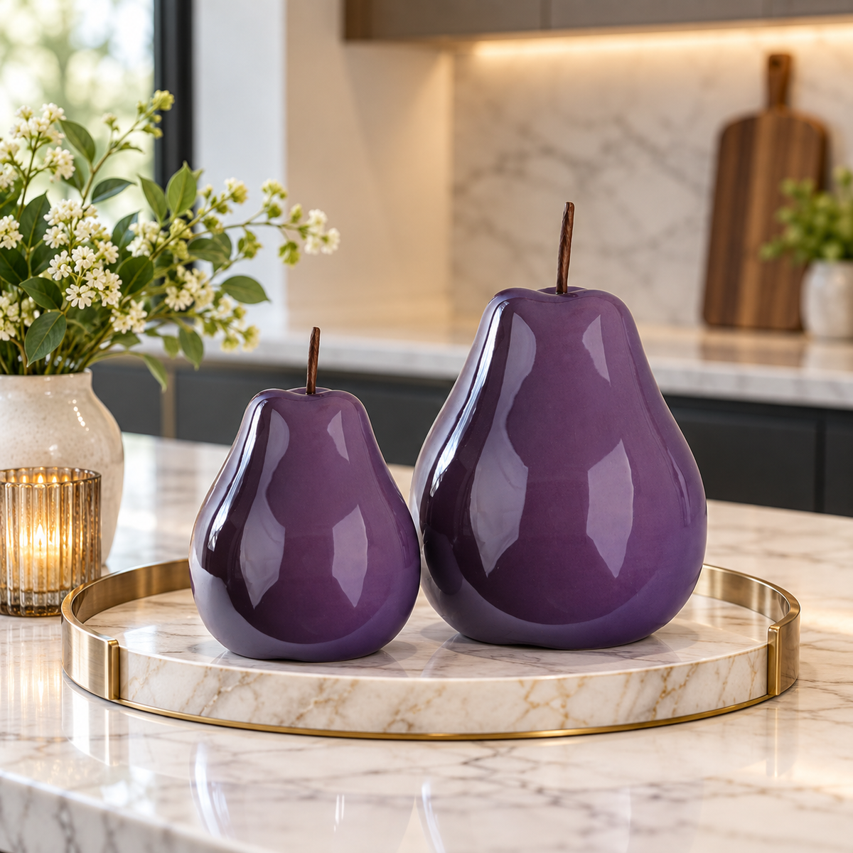 Rosie Ceramic Pear Decor