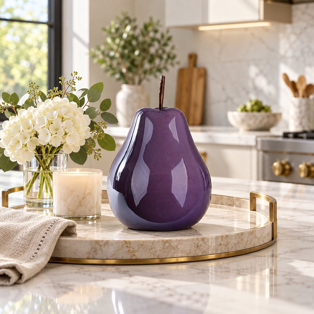 Rosie Ceramic Pear Decor