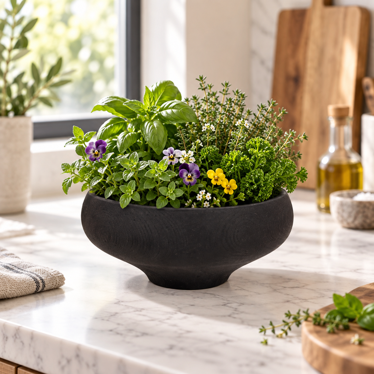 Rowan Cement Decorative Bowl