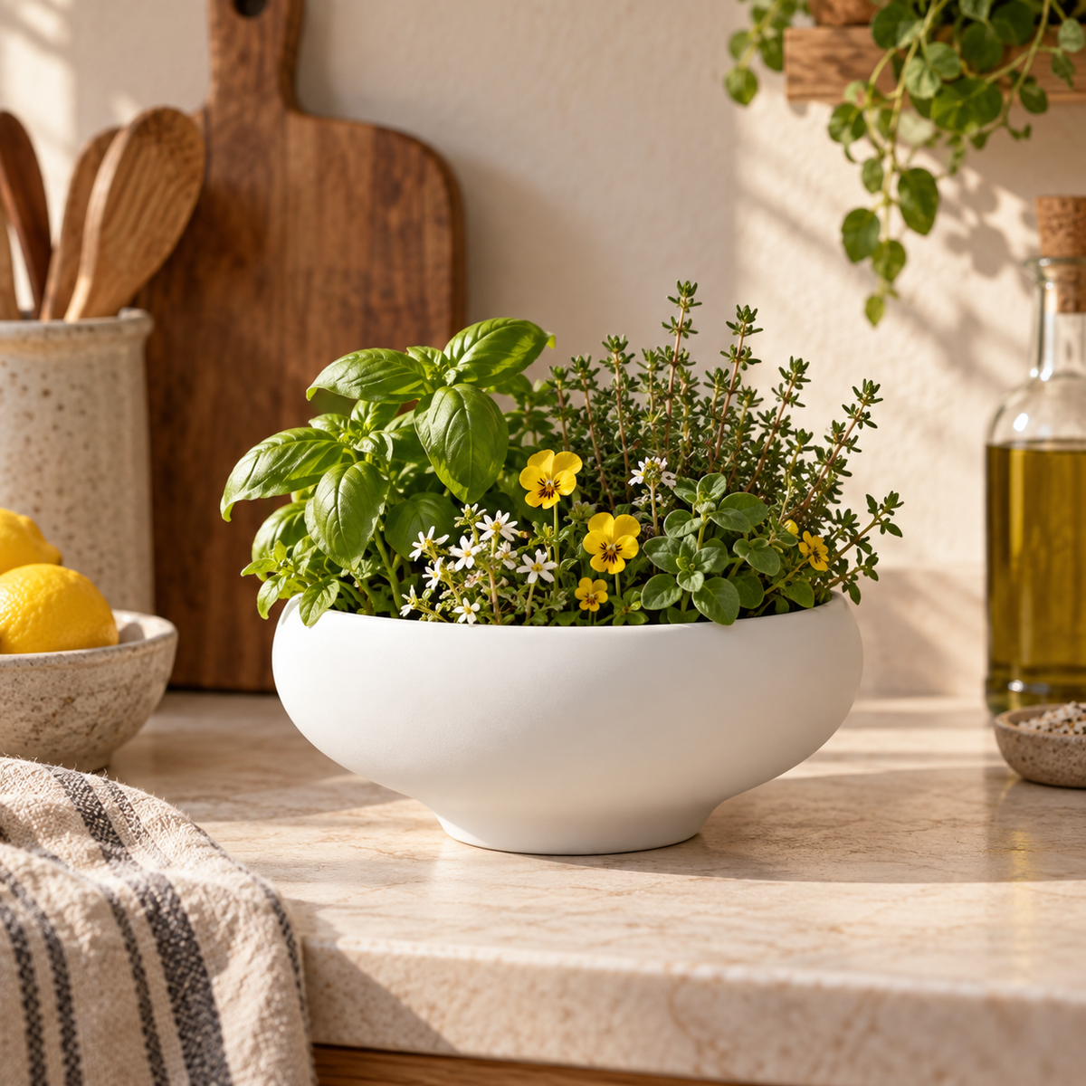 Rowan Cement Decorative Bowl