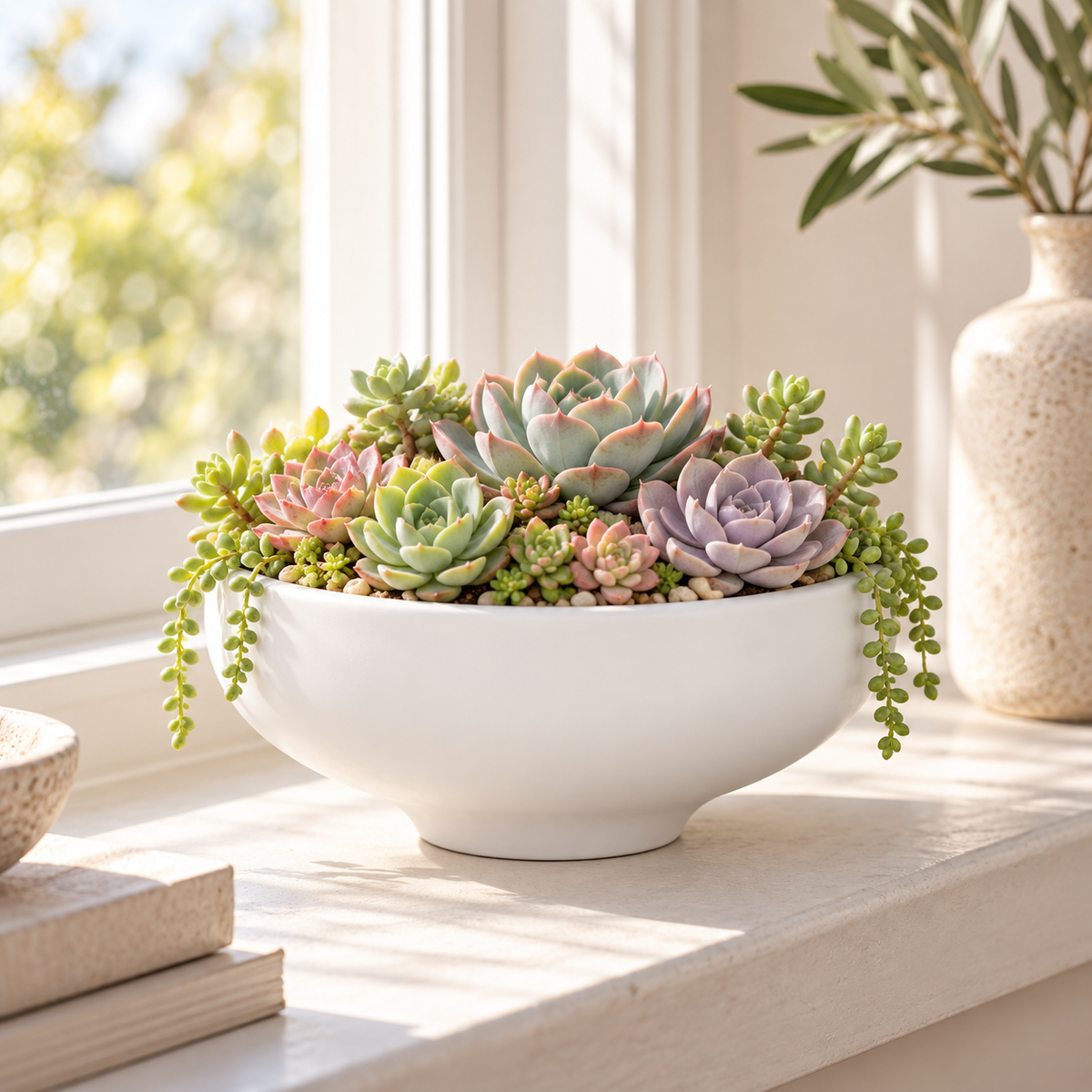 Rowan Cement Decorative Bowl