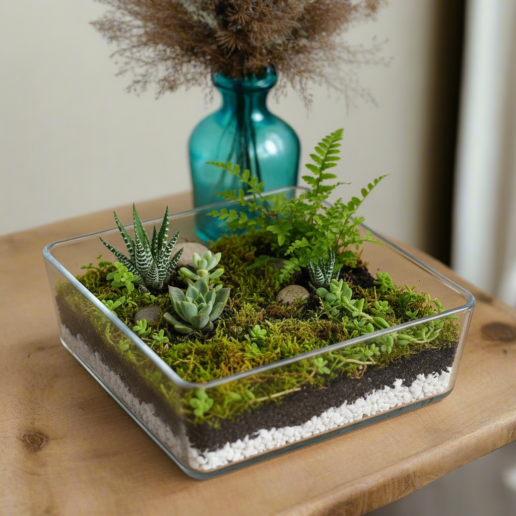 Cadenza Clear Glass Square Vase