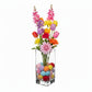 Roux Clear Glass Square Vase