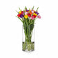 Roux Clear Glass Square Vase