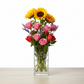 Roux Clear Glass Square Vase