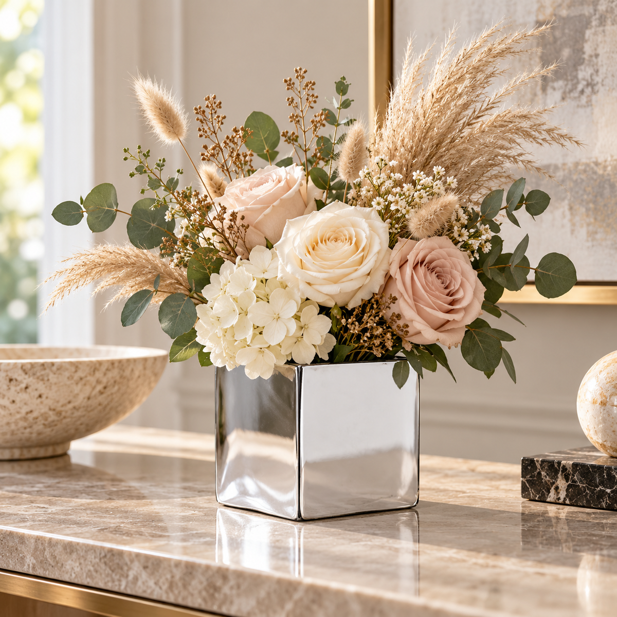 Bria Square Glass Vase