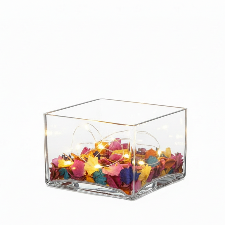 Clario Square Glass Vase