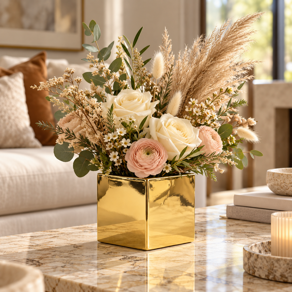 Bria Square Glass Vase