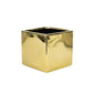 Square Clear Glass-Urban Trends Collection-Gold-6x6-Urban Trends Collection