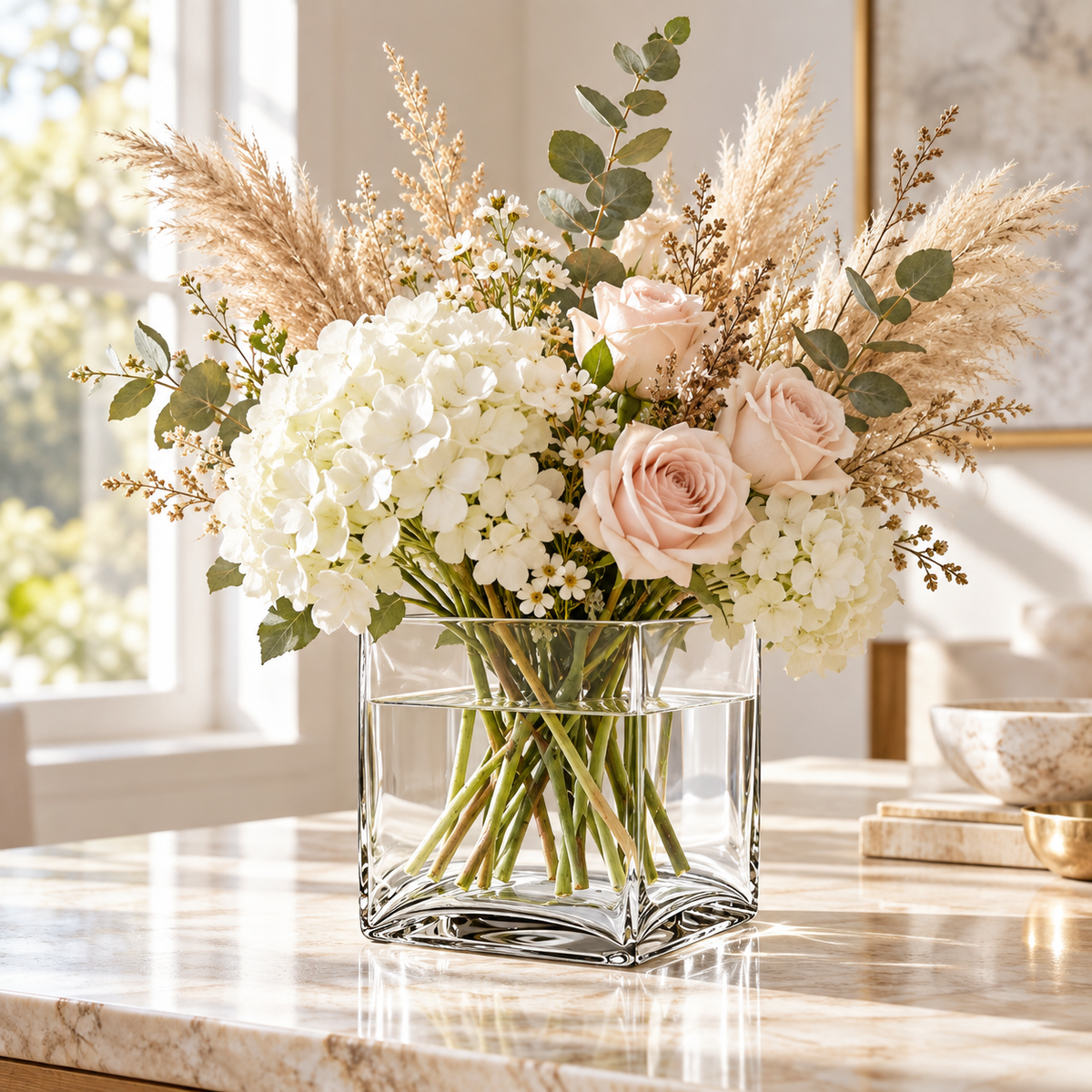 Bria Square Glass Vase