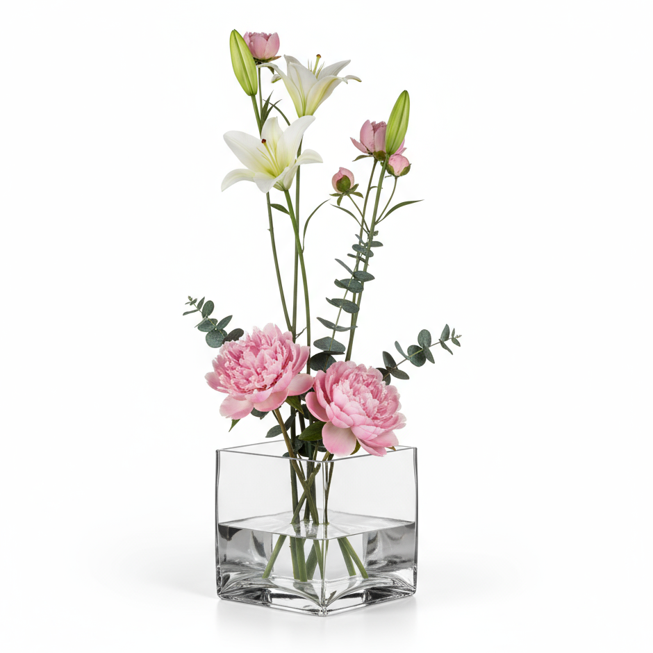 Bria Square Glass Vase