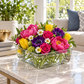 Cadenza Clear Glass Square Vase