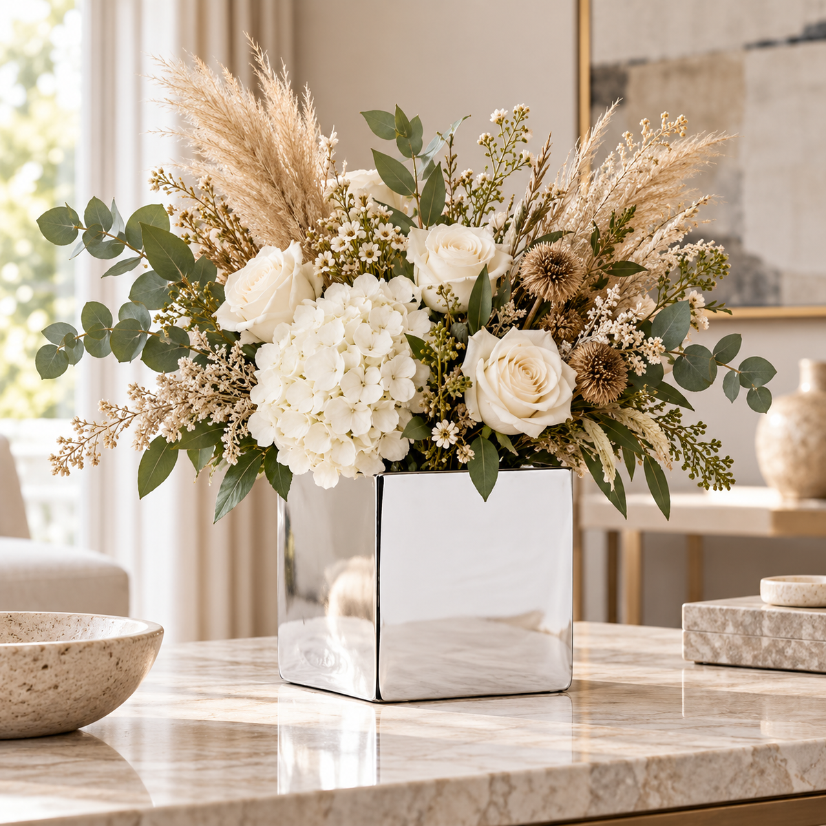 Bria Square Glass Vase