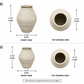 Sable Ribbed Terracotta Amphora Vase