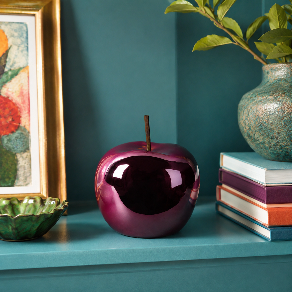 Shandy Ceramic Apple Figurine