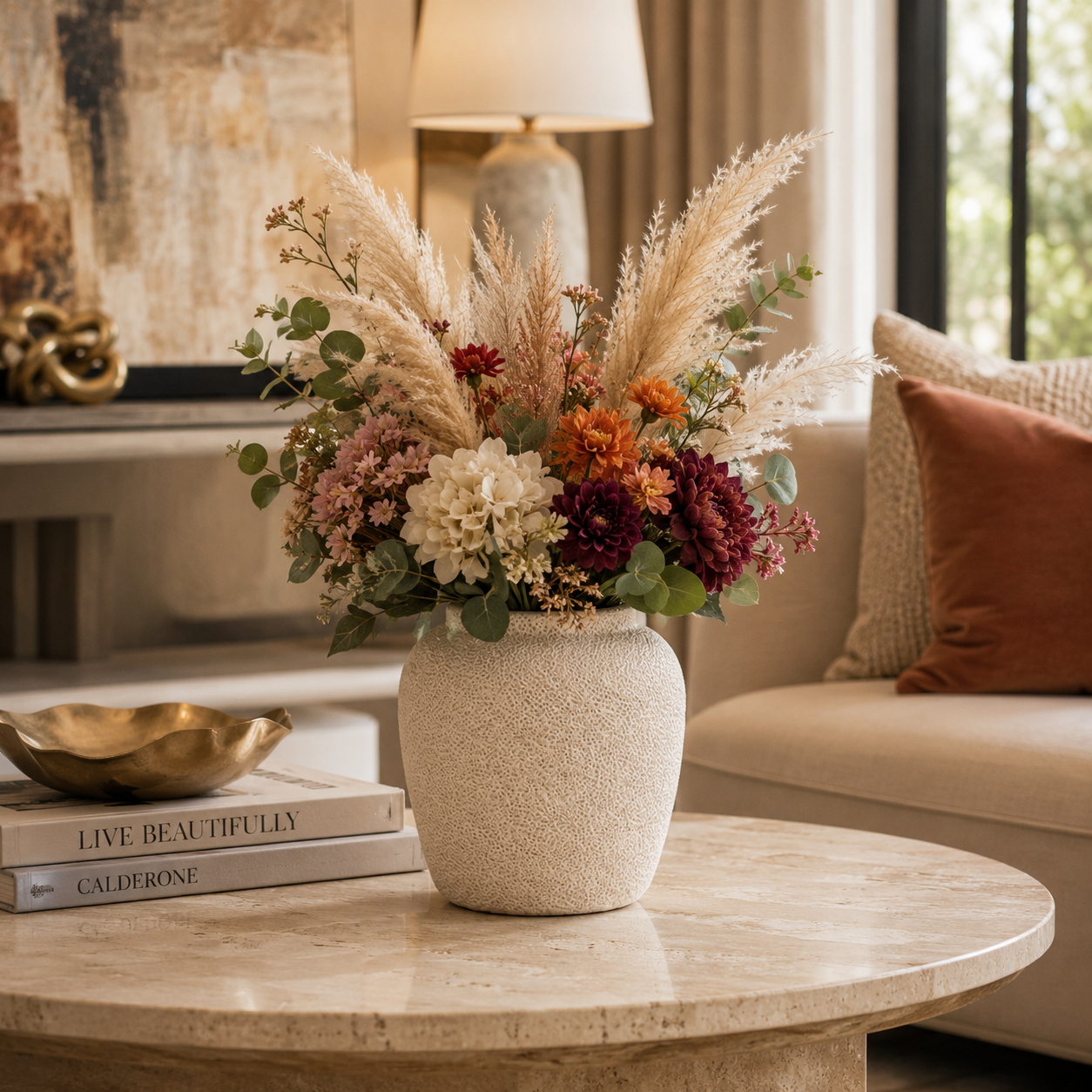 Dencia Ovoid Textured Ceramic Vase