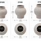 Talia Textured Bulbous Terracotta Vase