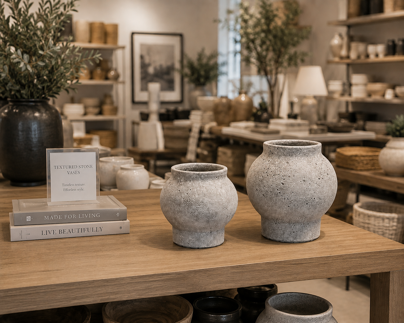 Talia Textured Bulbous Terracotta Vase
