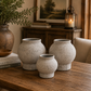 Talia Textured Bulbous Terracotta Vase