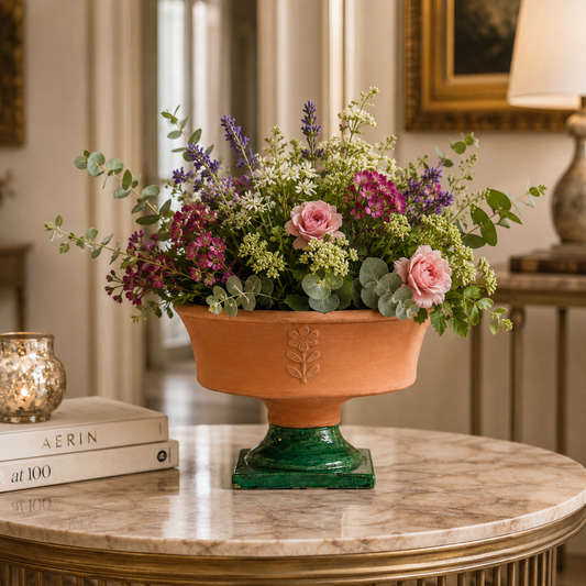 Tanvi Cement Accent Pedestal Bowl
