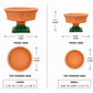 Tanvi Cement Accent Pedestal Bowl