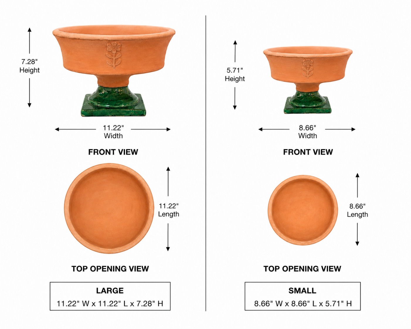 Tanvi Cement Accent Pedestal Bowl