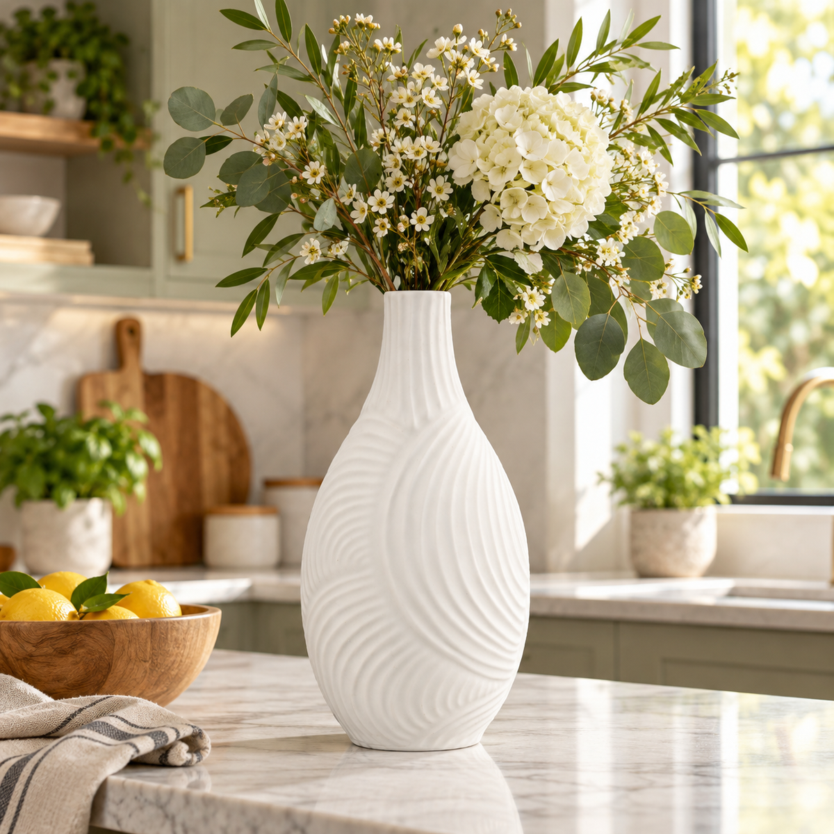 Tayah Ceramic Round Bellied Vase