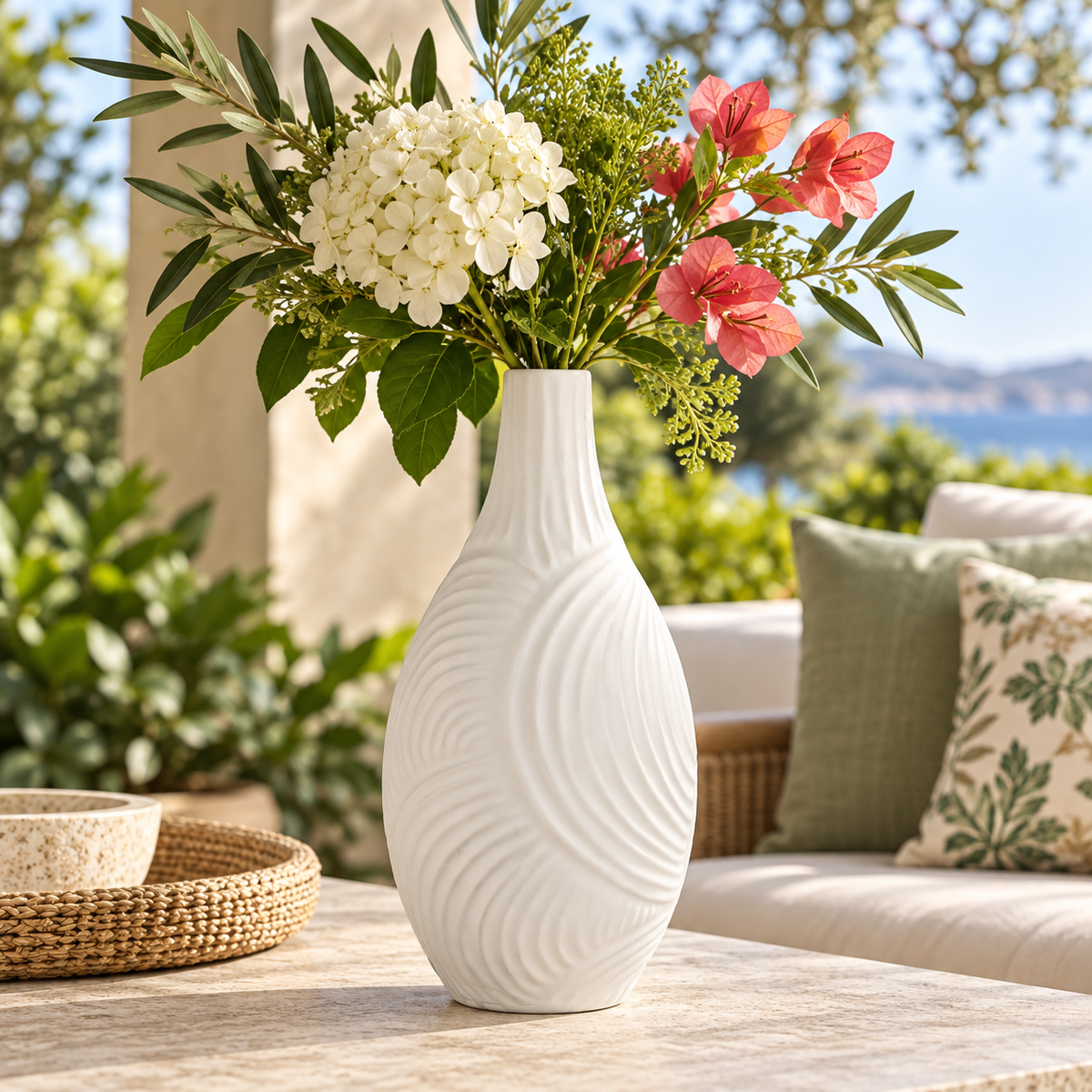 Tayah Ceramic Round Bellied Vase