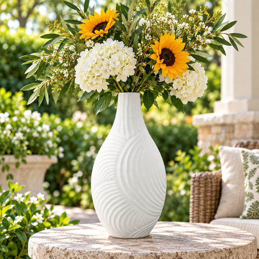 Tayah Ceramic Round Bellied Vase