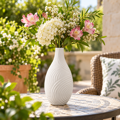 Tayah Ceramic Round Bellied Vase