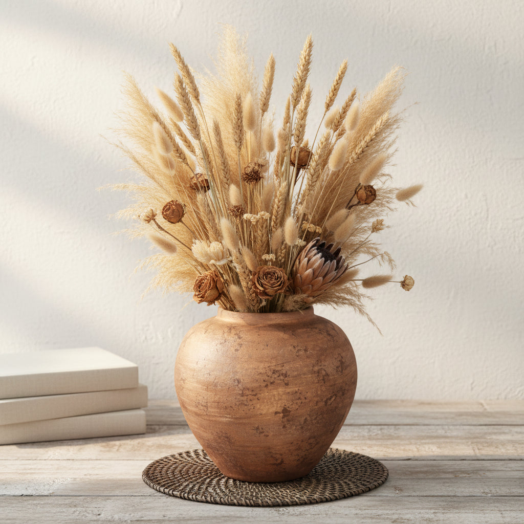 Anvi Rustic Textured Terracotta Planter