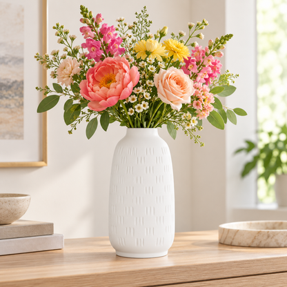 Trenley Triple Spike Design Ceramic Vase