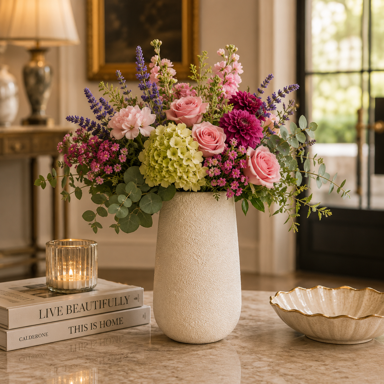 Urisha Textured Conical Ceramic Vase