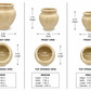 Urvi Fluted Ceramic Planter Jar