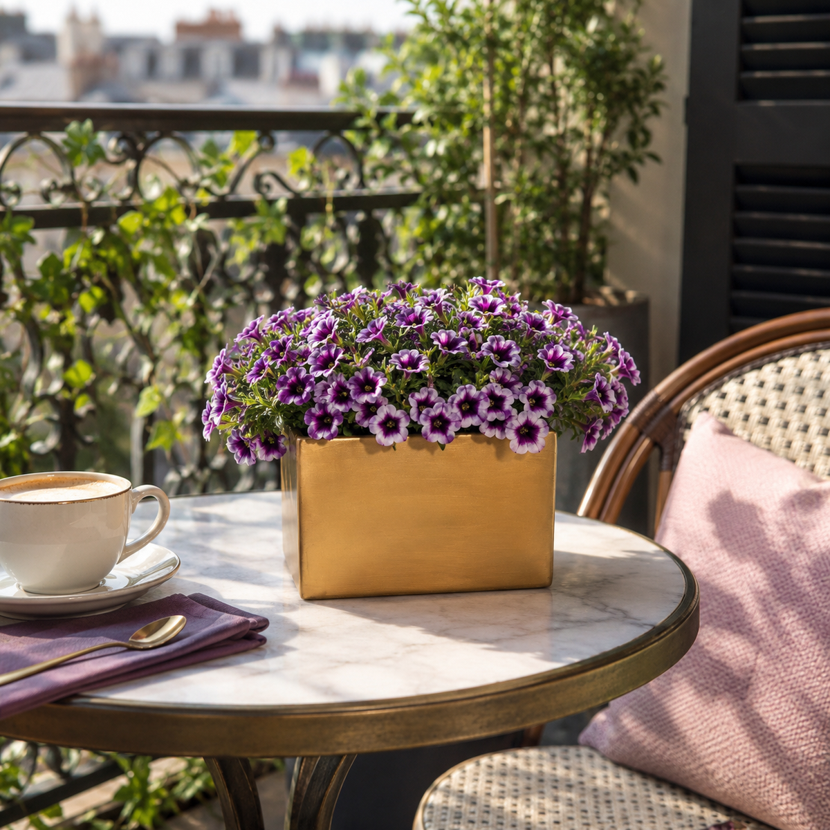 Vienne Rectangular Cement Pot