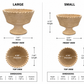 Winny Scalloped Ceramic Pedestal Planter