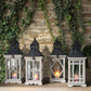 Taren Square Wood Lanterns (Set of 4)