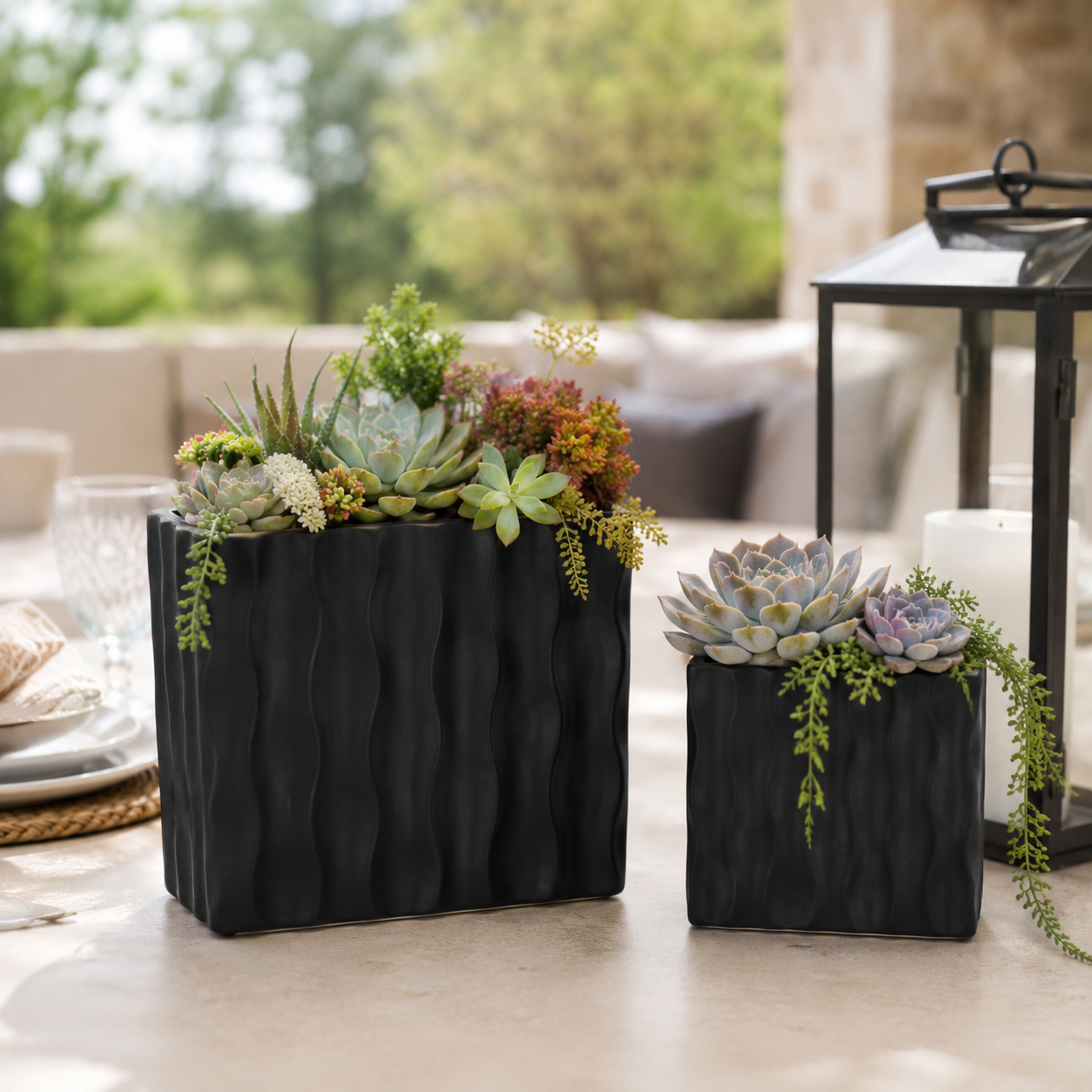 Wynn Geometric Ceramic Vase