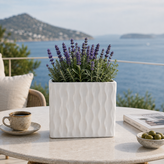 Wynn Geometric Ceramic Vase