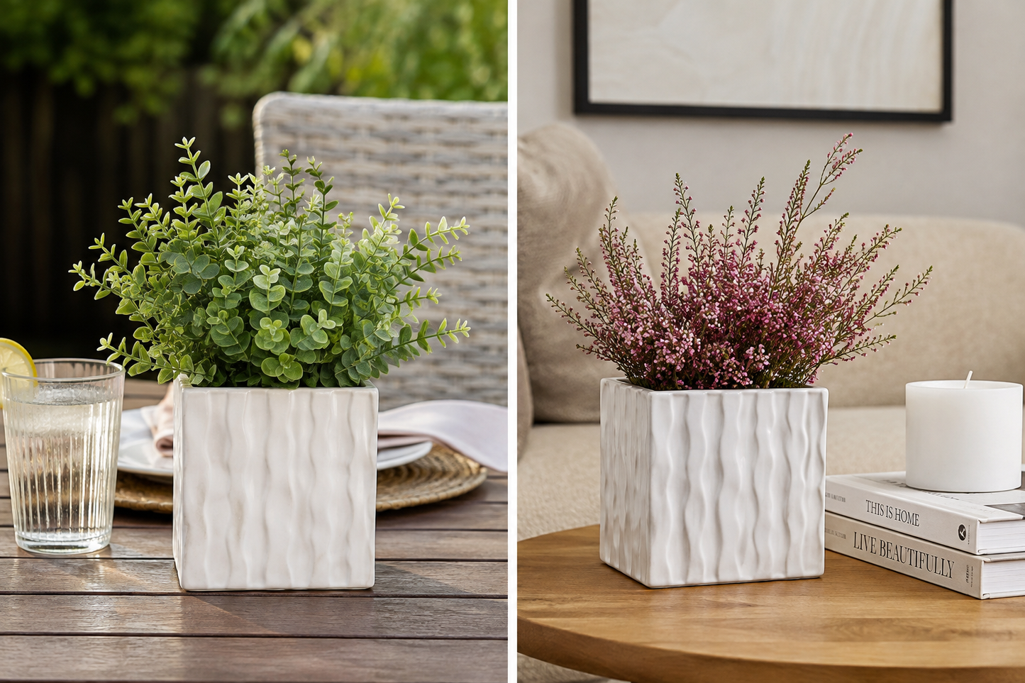 Wynn Geometric Ceramic Vase