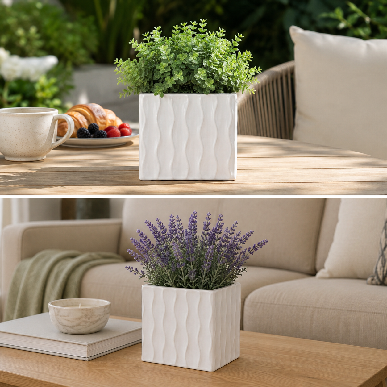 Wynn Geometric Ceramic Vase