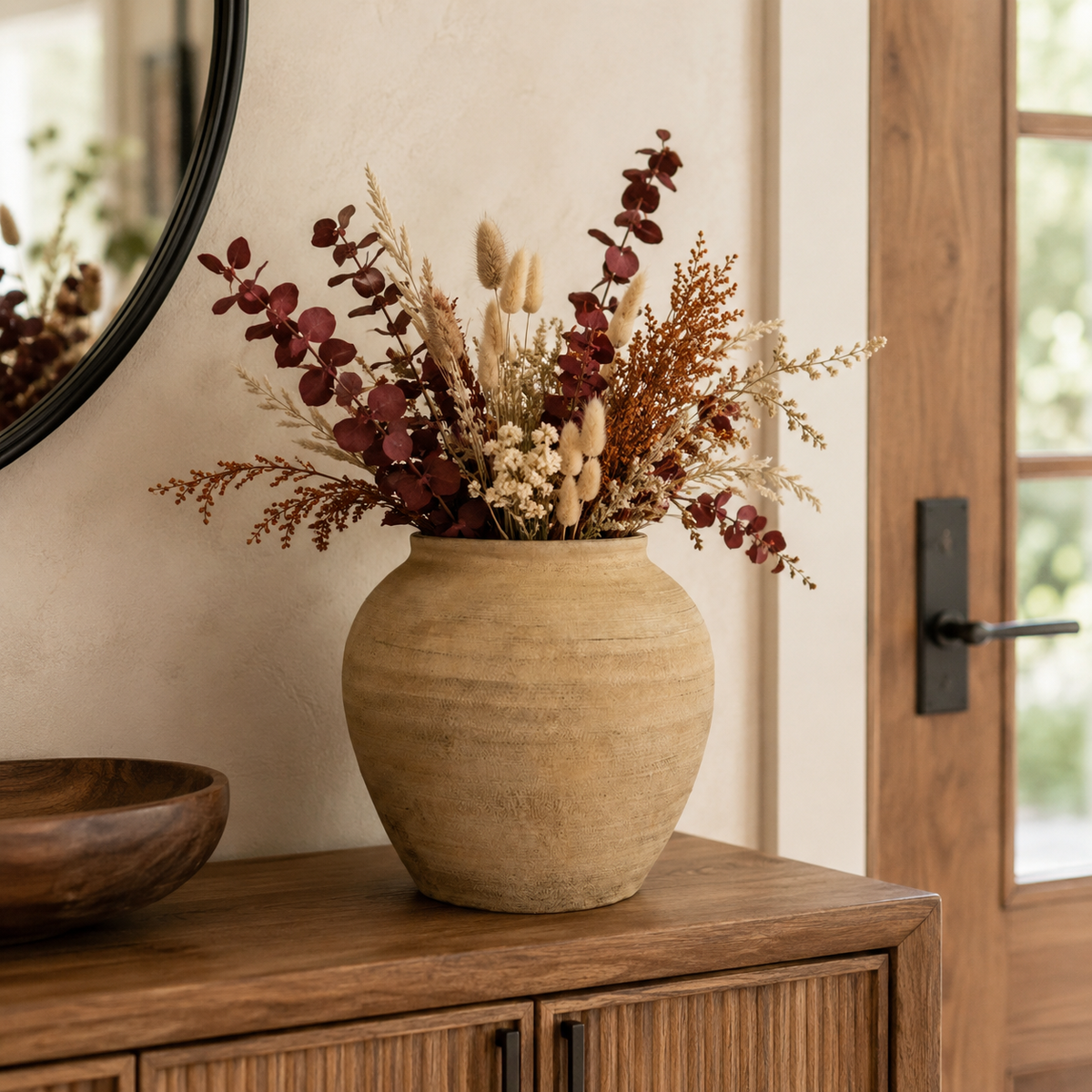 Ximena Bulbous Terracotta Vase