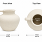 Yona Bellied Ceramic Vase with Single Loop Handle